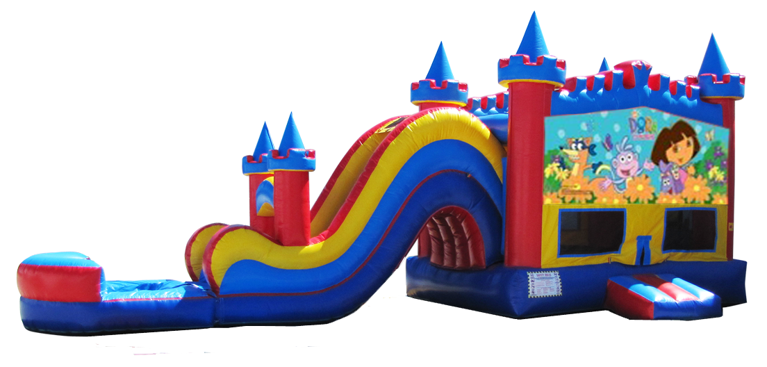 Dora Water Slide Combo Rentals Fort Walton Beach, FL Inflatable